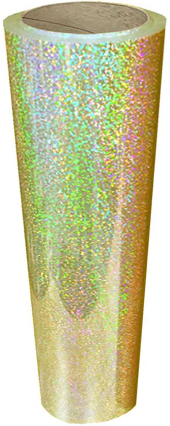 19IN Specialty Materials DecoSparkle Gold - Specialty Materials DecoSparkle Holographic Polyester Heat Transfer Film
